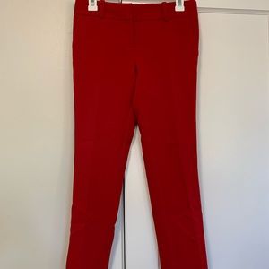 Red Ann Taylor petite capris